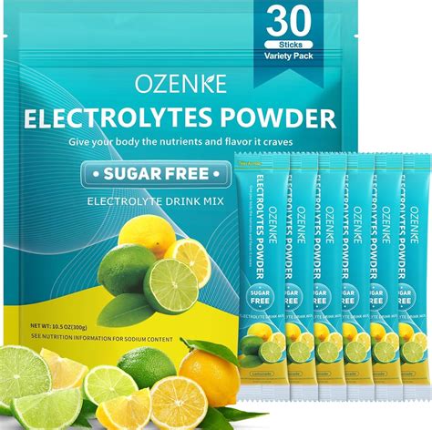 OZENKE Electrolytes Powder Packets,30 Sticks Hydration India | Ubuy