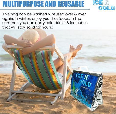 ICE N COLD Insulated Cooler Bag for Picnic, Camping, Hiking, India | Ubuy