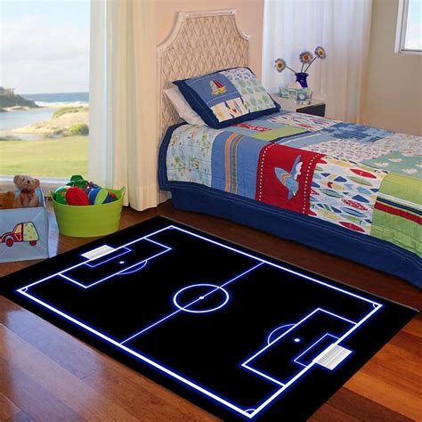Football Field Rug, Soccer Field Rug, Sport Rug, Football Rug, Football ...