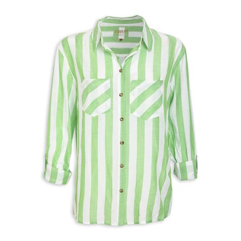 Green and White Striped Shirt (3179019) | OUTBACK RED