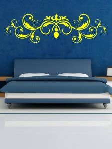 Eight2Ten 60 cm Flower Header Cornar Yellow Self Adhesive Sticker Price ...