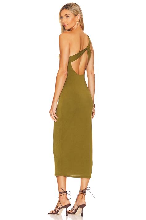 Not Yours To Keep Mary Midi Dress in Olive | REVOLVE