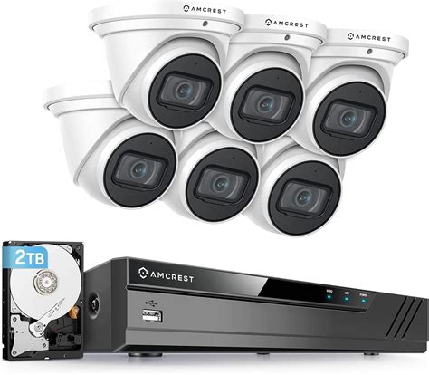 Buy Amcrest 4K Security Camera System w 4K 8CH PoE NVR, 6 x 4K 8 ...