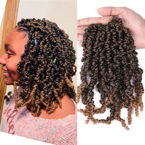 Buy 10" Pre-twisted Spring Twist Hair Crochet Braids Nubian Bomb Twist ...