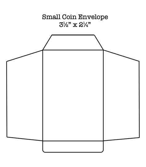Image result for Coin Envelope Template