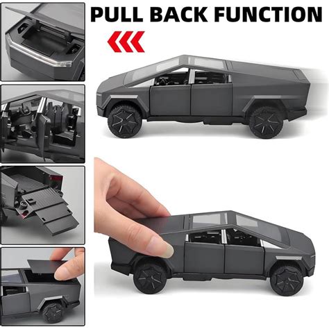 Buy Resembling Tesla Cyber Truck Diecast Car - Pull Back, Openable ...