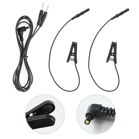 Ear Clips for Vagus Stimulation and Alpha Stim Device, Black Earclip ...
