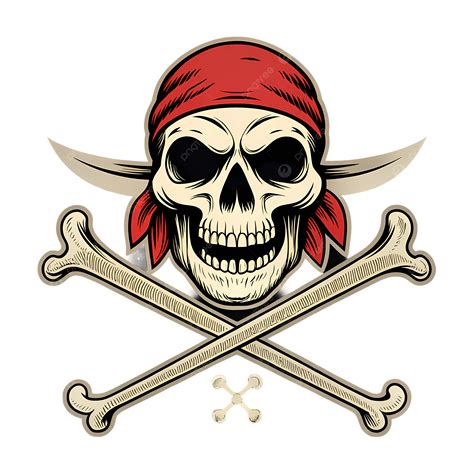 A Classic Jolly Roger Flag Design Featuring Bold Skull With Menacing Expression, A Classic Jolly ...