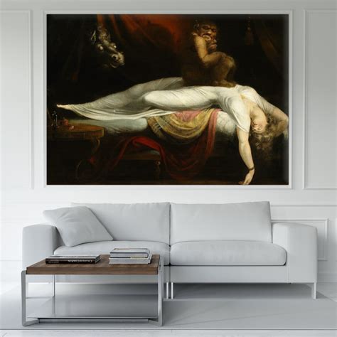 Henry Fuseli: the Nightmare, 1781, Henry Fuseli Canvas Wall Art Print ...