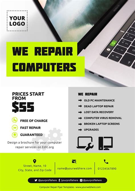 Free Computer Repair Flyer Templates