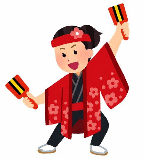 よさこい祭りで踊る人のイラスト（女性） | かわいいフリー素材集 いらすとや