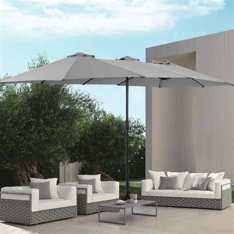 Arlmont & Co. Sabeer 15 x 9' Market Umbrella - Wayfair Canada