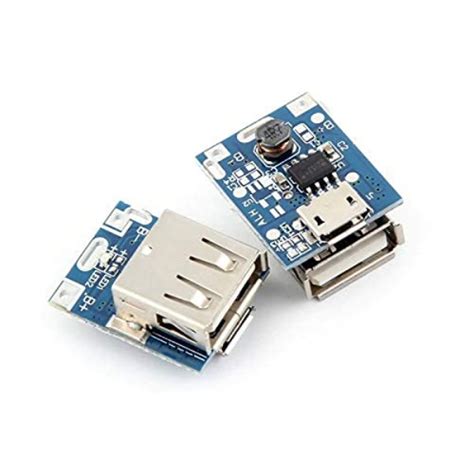5V Lithium Battery Charger Step Up Protection Board Boost Power Module ...