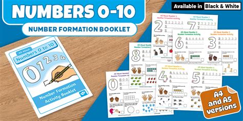 Formation of Numbers Lesson Plan - 0 - 10 Activity Booklet