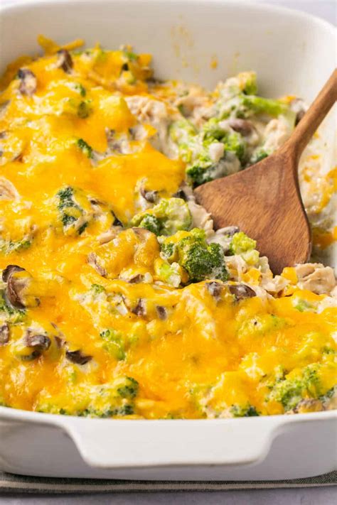 Easy Homemade Low Carb Chicken Broccoli Casserole (with Mayo) | Lauren ...
