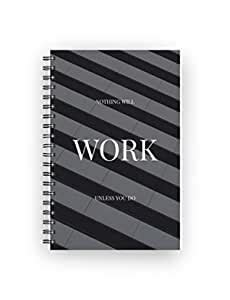 Nothing Will Work Unless You Do Canvas Cover Spiral Notebook (A5 ...