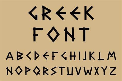 Ancient Greek Alphabet Font Free Download
