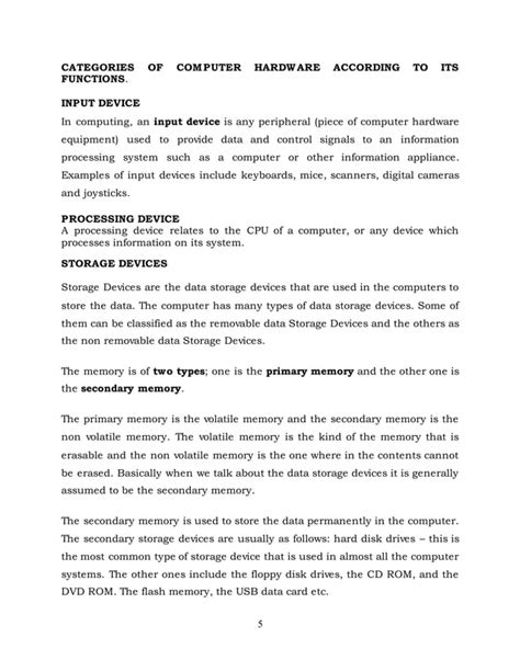 Image result for Computer Introduction Examples Word Doc