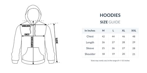 Hoodies-Size-Guide – Ayurmeans
