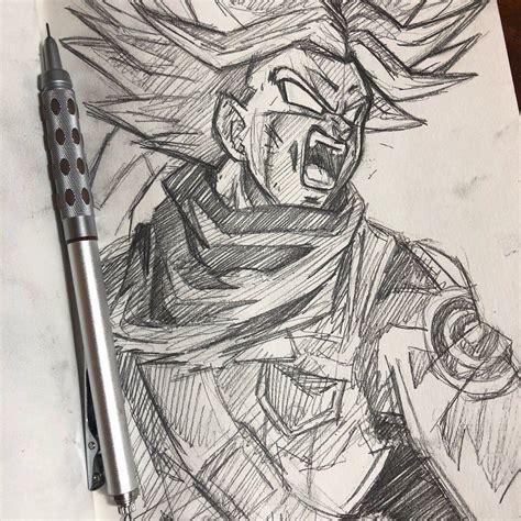Dragon Ball Z Trunks Drawing at PaintingValley.com | Explore collection ...