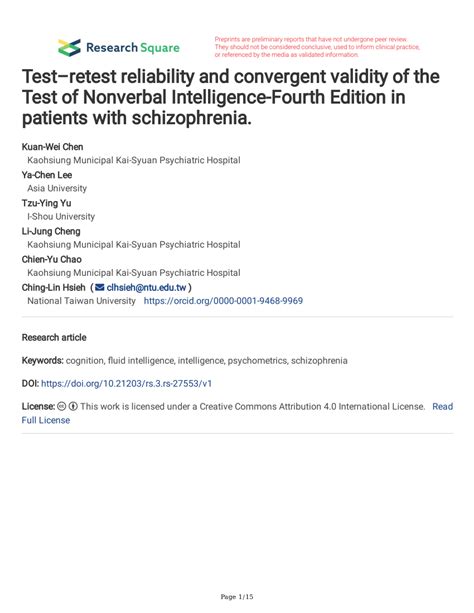 Image result for Toni 4 Test Reliability