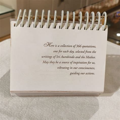 Shop Desk Calendar Of 366 Quotations From Sri Aurobindo & The Mother ...