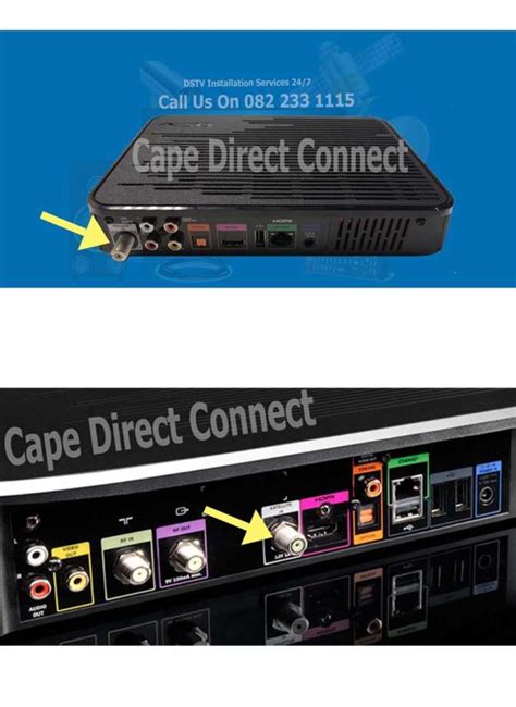 Image result for DStv Decoder 1132 AV Connection