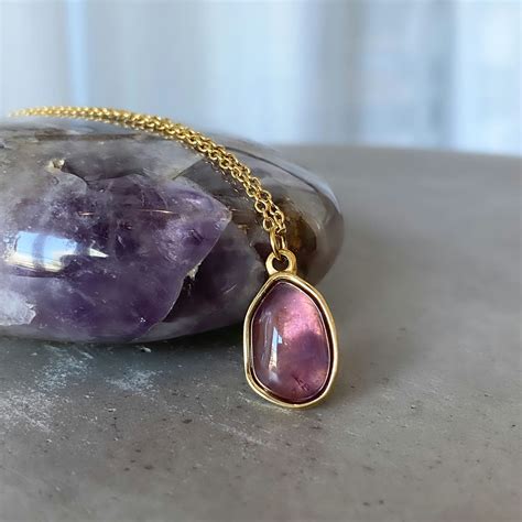 Amethyst Pendant Necklace By ASANA Crystals [40% Sale]