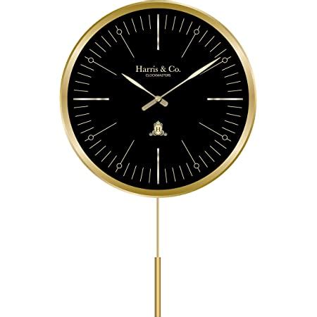 Buy HARRIS & CO. CLOCKMASTERS Metal Luxury Pendulum Wall Clock,Silent ...