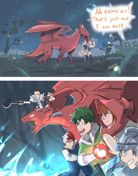 my hero academia fantasy au on Tumblr