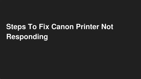 Canon Printer Not Responding Fix 的图像结果