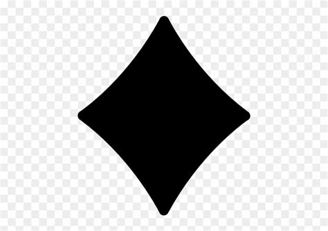 Diamond Symbol Free Icon - Black Diamond Shape Transparent - Free ...