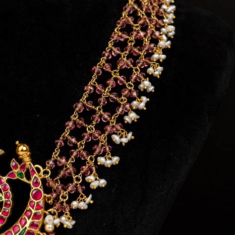 Explore designs in Antique haram jewellery from Amyra silver