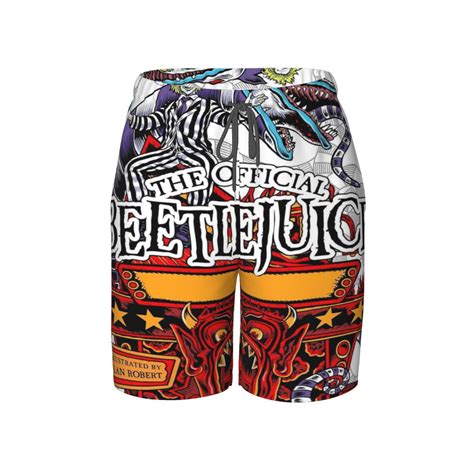 Boys Beetlejuice Swim Trunks Mesh Liner Swim Shorts Quick Dry Bathing ...