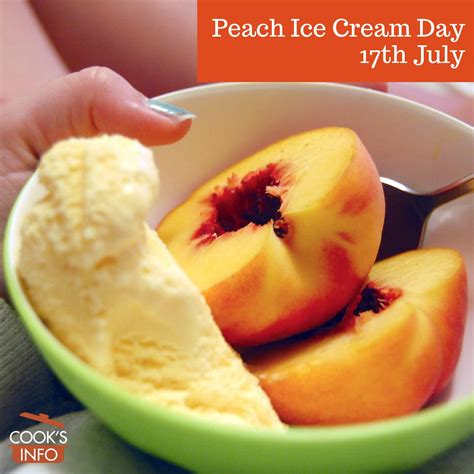Peach Ice Cream Day - CooksInfo