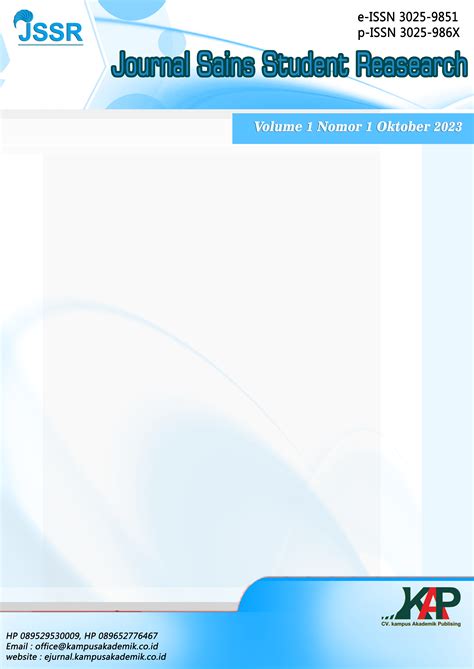 JOURNAL SAINS STUDENT RESEARCH