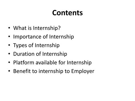 Importance of internship | PPTX