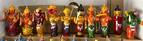 WOODEN KONDAPALLI DASHAVATARALU – ECOBASKETINDIA