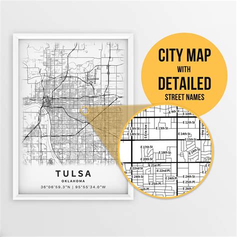 Large Scale Map Of Tulsa Oklahoma