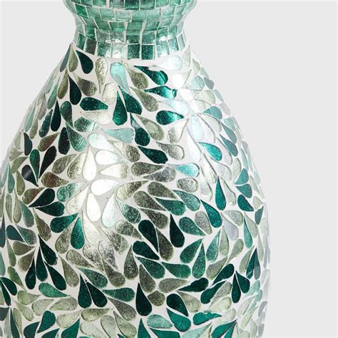 Buy Mable Glass Mosaic Tall Vase from Home Centre at just INR 1899.0