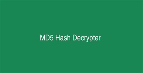 Decrypt MD5 Algorithm 的图像结果