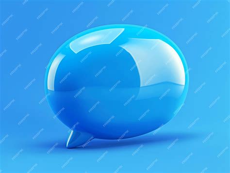 A blue bubble on a blue background | Premium AI-generated vector