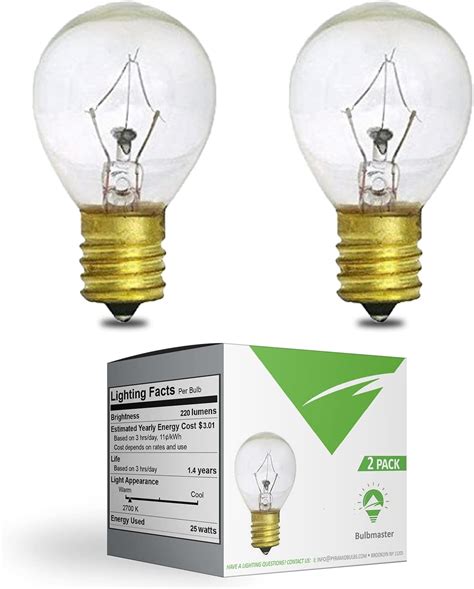 Bulbmaster Lava Lamp Bulb 25 Watts light Bulbs S11 Incandescent 120v ...