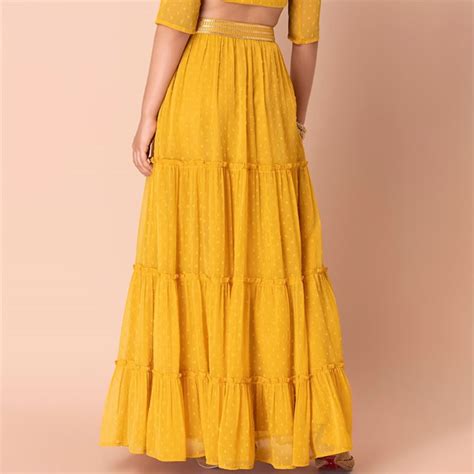 Seasonalstyle | Printed Maxi-Length Tiered Flared Skirts