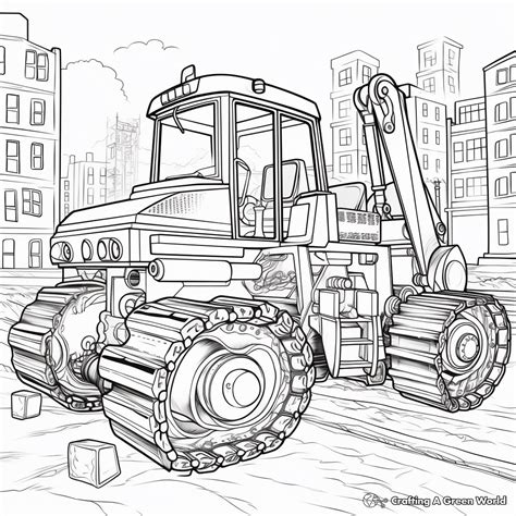 Construction Site Coloring Pages
