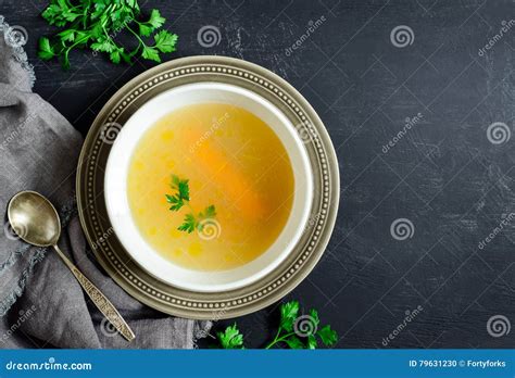 Homemade chicken bouillon stock photo. Image of homemade - 79631230