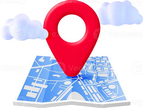 3D Map Pin PNG File 的图像结果