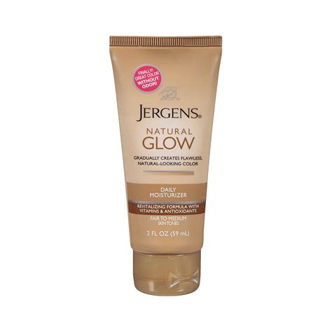 Jergens Natural Glow Daily Moisturizer Self Tanner Body Lotion, Fair To ...