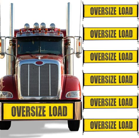 Amazon.com: SmoothNovelty 6 Pcs Oversize Load Banner Bulk Oversize Load ...