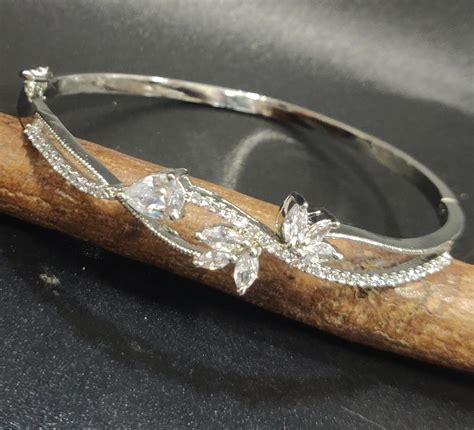 AD CZ Diamond Rodium Openable Kada SKU-AK 025 BI (A) C5 – rchie ...